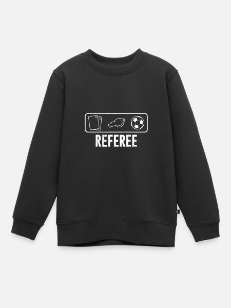 Schiedsrichter - Kinder Premium Organic Sweatshirt - Schwarz