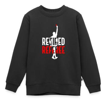 Schiedsrichter in Rente Schiri - Kinder Premium Organic Sweatshirt - Schwarz - Vorne - AI Model Kid Female (0cm)