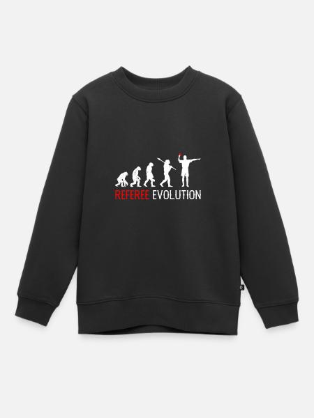 Schiedsrichter Evolution Schiri - Kinder Premium Organic Sweatshirt - Schwarz
