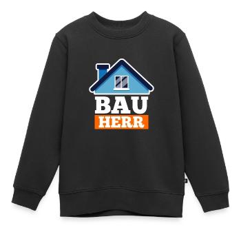 Bauherr - Kinder Premium Organic Sweatshirt - Schwarz - Vorne - AI Model Kid Female (0cm)