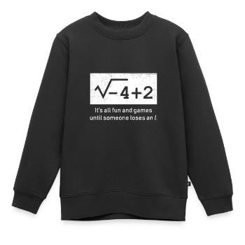 Complex numbers funny math - Kids Premium Organic Sweatshirt - black - Front - AI Model Kid Female (0cm)