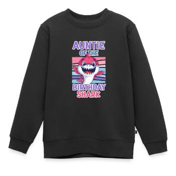 La tante du garçon d’anniversaire Hai Aunt - Sweat Premium enfant bio - noir - Devant - AI Model Kid Female (0cm)