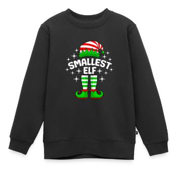 Kleinste Elfe kleine Schwester kleiner Bruder - Kinder Premium Organic Sweatshirt - Schwarz - Vorne - AI Model Kid Female (0cm)