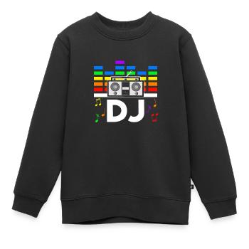 Rave Festival Techno Disko DJ Festival - Kinder Premium Organic Sweatshirt - Schwarz - Vorne - AI Model Kid Female (0cm)