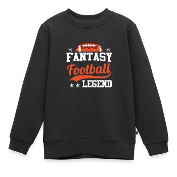 Fantasy Football Legend Fantasy Football Champion - Kinder Premium Organic Sweatshirt - Schwarz - Vorne - AI Model Kid Female (0cm)