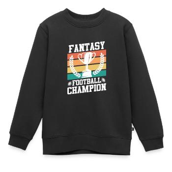 Fantasy Football Champion Fantasy Football Champ - Kinder Premium Organic Sweatshirt - Schwarz - Vorne - AI Model Kid Female (0cm)