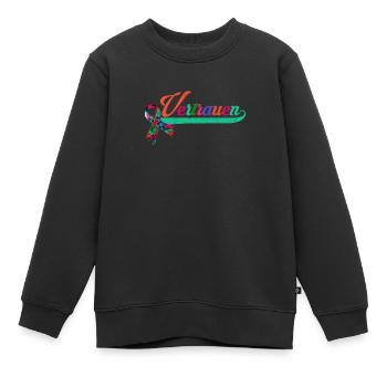 Conscience autistique Neurodiversité Autisme - Sweat Premium enfant bio - noir - Devant - AI Model Kid Female (0cm)