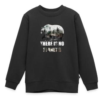 Il n’y a pas de Planète B Earth Day Mission Erde - Sweat Premium enfant bio - noir - Devant - AI Model Kid Female (0cm)