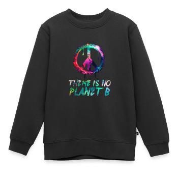 Il n’y a pas de Planète B Earth Day Mission Erde - Sweat Premium enfant bio - noir - Devant - AI Model Kid Female (0cm)