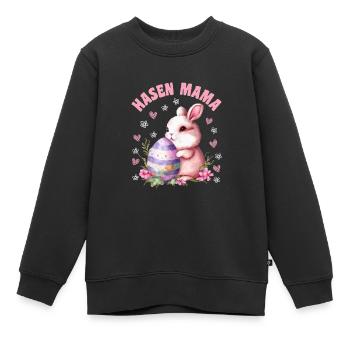 Lapins Maman Lapin Pâques Lapin Pâques Amis Pâques - Sweat Premium enfant bio - noir - Devant - AI Model Kid Female (0cm)