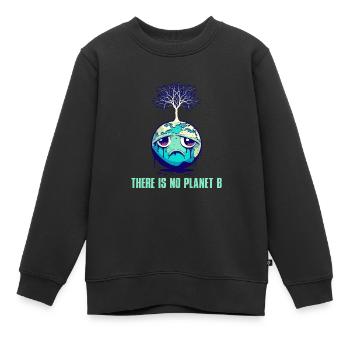 Il n’y a pas de Planète B Earth Day Mission Erde - Sweat Premium enfant bio - noir - Devant - AI Model Kid Female (0cm)