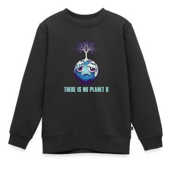 Il n’y a pas de Planète B Earth Day Mission Erde - Sweat Premium enfant bio - noir - Devant - AI Model Kid Female (0cm)