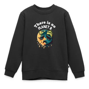 Il n’y a pas de Planète B Earth Day Mission Erde - Sweat Premium enfant bio - noir - Devant - AI Model Kid Female (0cm)