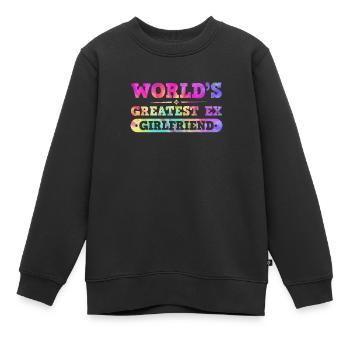 Ex petite amie Breakup Party heureusement séparé - Sweat Premium enfant bio - noir - Devant - AI Model Kid Female (0cm)