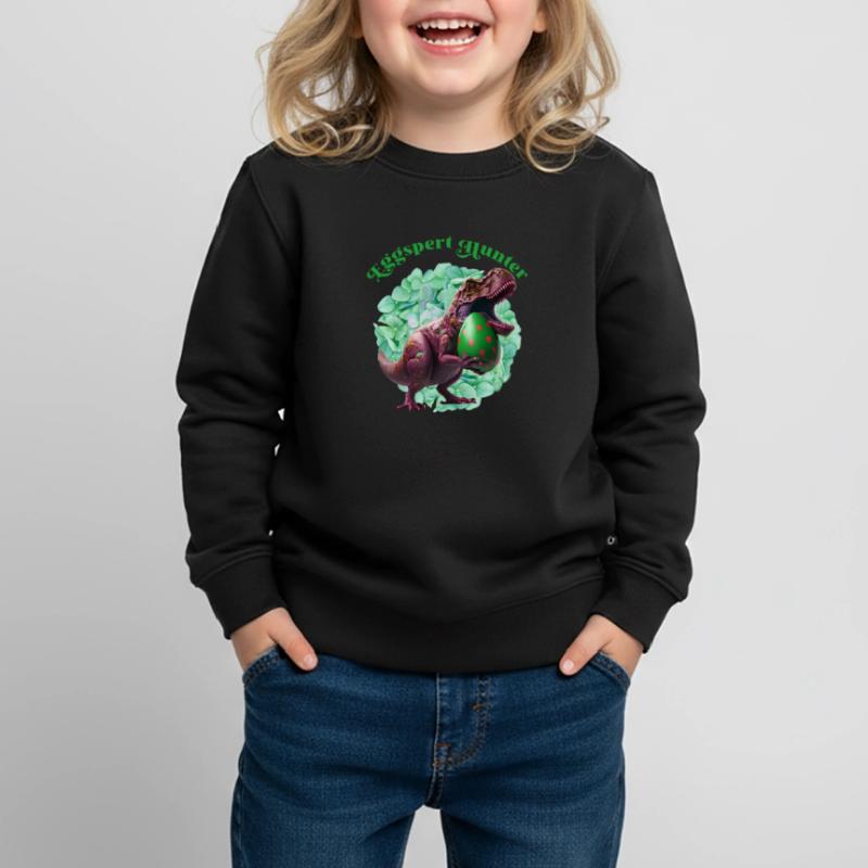 Eggspert Hunter Easter Eggs Search Easter Bunnies Kids Premium Organic Sweatshirt