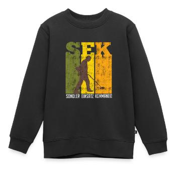 Sondler Einsatz Kommando Schrottsammler - Kinder Premium Organic Sweatshirt - Schwarz - Vorne - AI Model Kid Female (0cm)