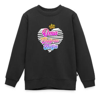 Oma Chefin Großmutter Muttertag Granny Ehefrau - Kinder Premium Organic Sweatshirt - Schwarz - Vorne - AI Model Kid Female (0cm)