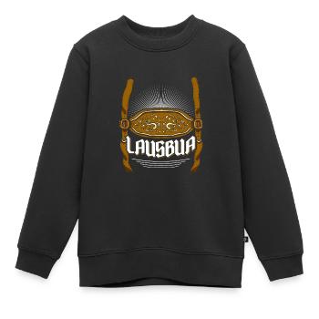 Lederhosen Lausbua Bayerisch Trachten Shirt Herren - Kinder Premium Organic Sweatshirt - Schwarz - Vorne - AI Model Kid Female (0cm)