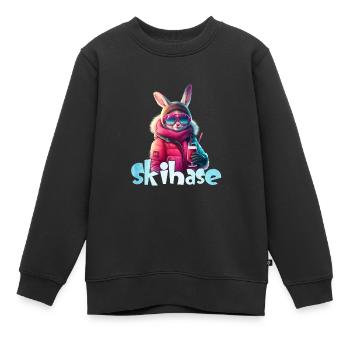 Skihase Apres Party Skihaserl Skihasen Frauen - Kinder Premium Organic Sweatshirt - Schwarz - Vorne - AI Model Kid Female (0cm)
