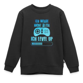 Video Spieler B-Day Werde nicht Älter Ich Level Up - Kinder Premium Organic Sweatshirt - Schwarz - Vorne - AI Model Kid Female (0cm)