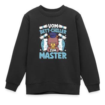 Mémoire de maîtrise réalisé du refroidisseur de lit au lit - Sweat Premium enfant bio - noir - Devant - AI Model Kid Female (0cm)