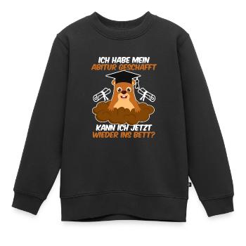 Les diplômés du secondaire ont passé mes A-levels drôle - Sweat Premium enfant bio - noir - Devant - AI Model Kid Female (0cm)