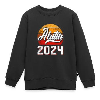 Abitur 2024 Abschluss Abiturient Abi Abiturienten - Kinder Premium Organic Sweatshirt - Schwarz - Vorne - AI Model Kid Female (0cm)