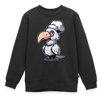 Bec-en-sabot Koch - Sweat Premium enfant bio - noir - Devant - AI Model Kid Female (0cm)