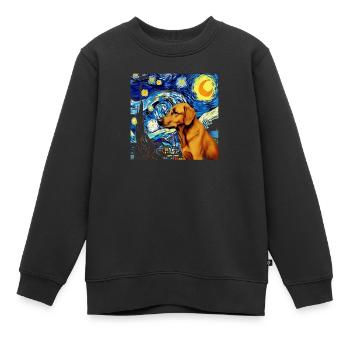 Deutscher Schäferhund Lustiger Hund Beliebtes - Kinder Premium Organic Sweatshirt - Schwarz - Vorne - AI Model Kid Female (0cm)