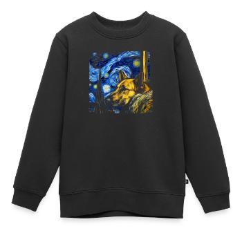 Deutscher Schäferhund Lustiger Hund Beliebtes - Kinder Premium Organic Sweatshirt - Schwarz - Vorne - AI Model Kid Female (0cm)