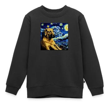 Deutscher Schäferhund Lustiger Hund Beliebtes - Kinder Premium Organic Sweatshirt - Schwarz - Vorne - AI Model Kid Female (0cm)