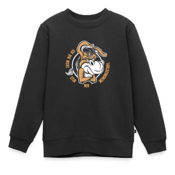 Nicht Stur sondern Meinungsstabil - Kinder Premium Organic Sweatshirt - Schwarz - Vorne - AI Model Kid Female (0cm)