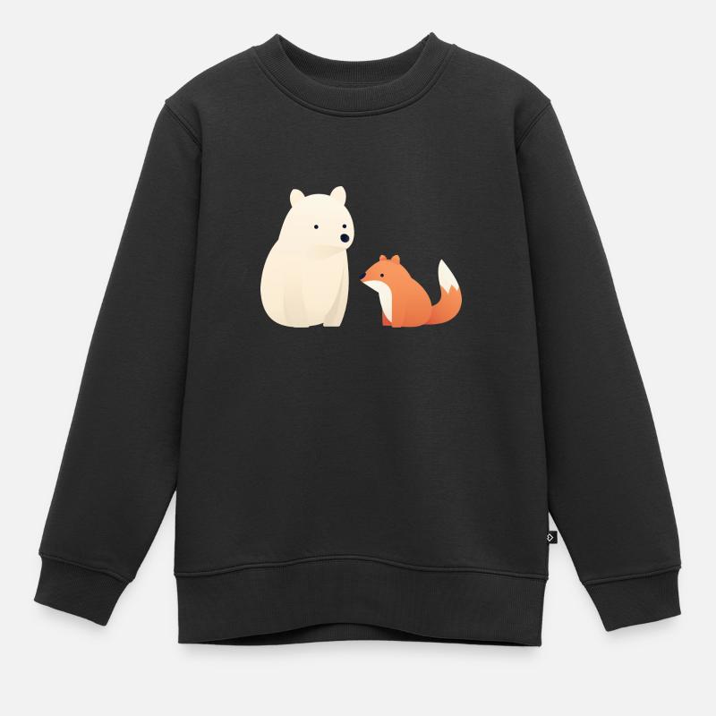 Animal mignon - Sweat Premium enfant bio - noir