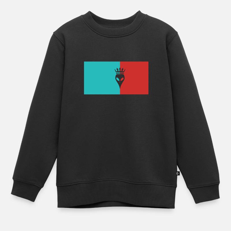 Drapeau de la planète extraterrestre - Sweat Premium enfant bio - noir