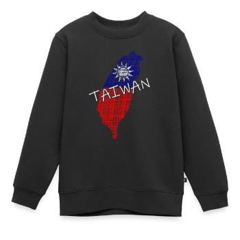 taiwan Taiwan taipeh - Kinder Premium Organic Sweatshirt - Schwarz - Vorne - AI Model Kid Female (0cm)