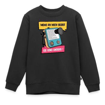 Ils sont différents ! - Sweat Premium enfant bio - noir - Devant - AI Model Kid Female (0cm)