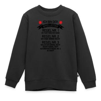 Spielleiter Rollenspiel Nerd Geek Geschenk - Kinder Premium Organic Sweatshirt - Schwarz - Vorne - AI Model Kid Female (0cm)