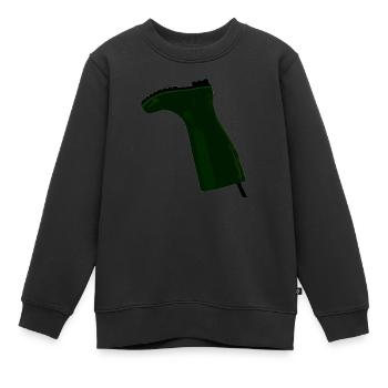 Gummistiefel als stiller Protest - Kinder Premium Organic Sweatshirt - Schwarz - Vorne - AI Model Kid Female (0cm)