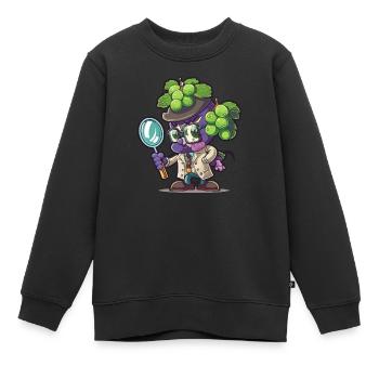 Résoudre des mystères juteux - Sweat Premium enfant bio - noir - Devant - AI Model Kid Female (0cm)