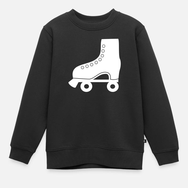 rollschuh - Kinder Premium Organic Sweatshirt - Schwarz