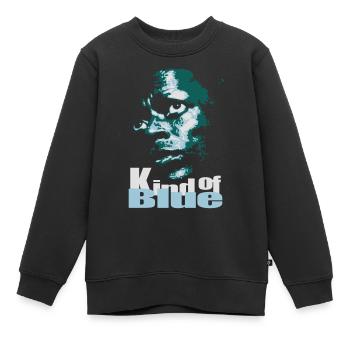 Blauer Jazz Flex - Kinder Premium Organic Sweatshirt - Schwarz - Vorne - AI Model Kid Female (0cm)