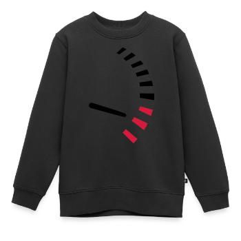 Compteur vitesse - Sweat Premium enfant bio - noir - Devant - AI Model Kid Female (0cm)