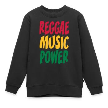 rasta Musikleistung - Kinder Premium Organic Sweatshirt - Schwarz - Vorne - AI Model Kid Female (0cm)