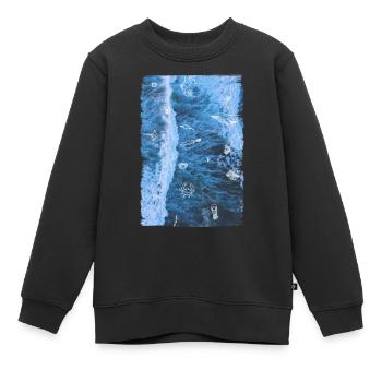 OCEAN - ANIMALS - Kinder Premium Organic Sweatshirt - Schwarz - Vorne - AI Model Kid Female (0cm)