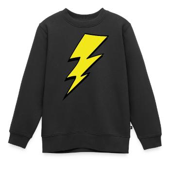 Blitz - Kinder Premium Organic Sweatshirt - Schwarz - Vorne - AI Model Kid Female (0cm)