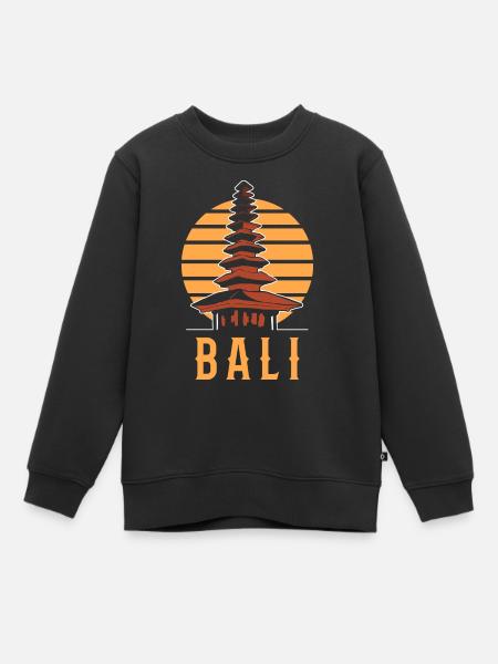 Bali Indonésie - Sweat Premium enfant bio - noir