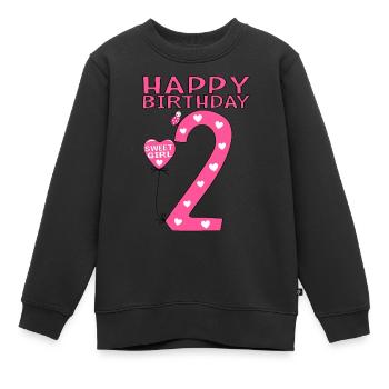 2. Happy Birthday Girl Maikäfer - Kinder Premium Organic Sweatshirt - Schwarz - Vorne - AI Model Kid Female (0cm)