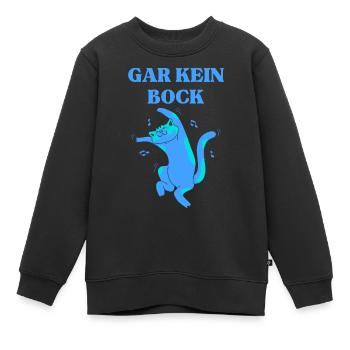 Gar Kein Bock Katzen - Kinder Premium Organic Sweatshirt - Schwarz - Vorne - AI Model Kid Female (0cm)