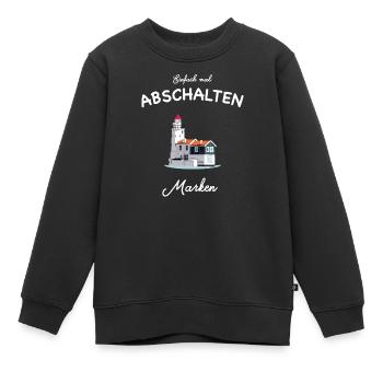 Marken, Waterland, Niederlande, Zeichnung - Kinder Premium Organic Sweatshirt - Schwarz - Vorne - AI Model Kid Female (0cm)