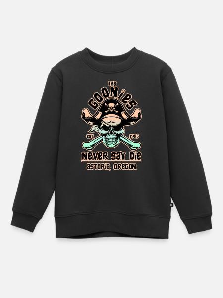 THE GOONIES 8 - Sweat Premium enfant bio - noir